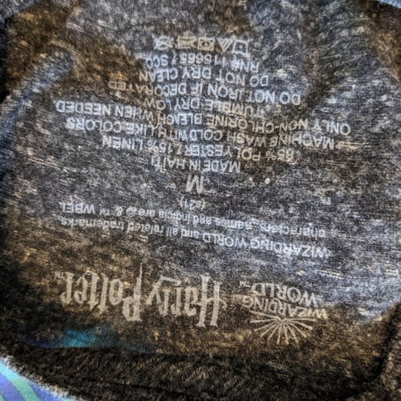 Harry Potter Wizarding World Dark Grey House Shirt Size M - Picture 7 of 7